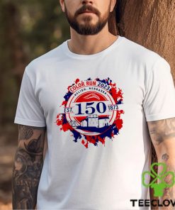 Color Run 2023 Neligh Nebraska 150 years logo shirt