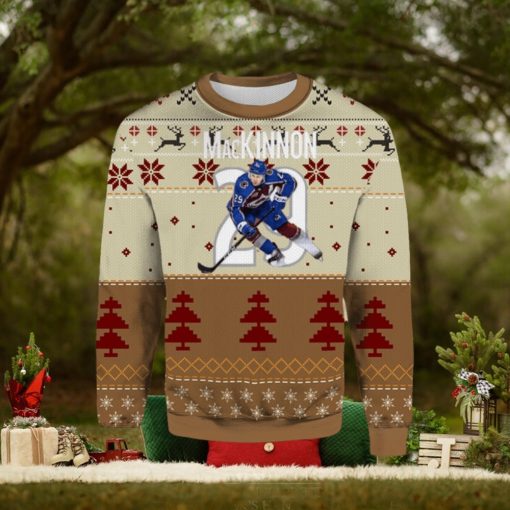 Colorade Avalanche Nathan Mackinnon Ugly Christmas Sweater