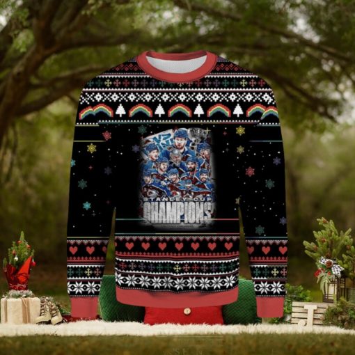 Colorade Avalanche Stanley Cup Ugly Christmas Sweater