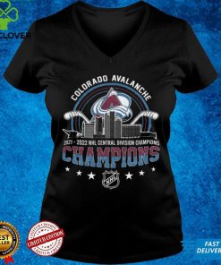 Colorado Avalanche 2022 Central Division Champions City Graphic Unisex T Shirt