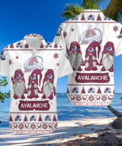 Colorado Avalanche Festive Gnome Hawaiian Shirt