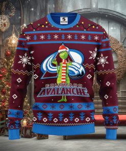 Colorado Avalanche Funny Grinch Christmas Ugly Sweater