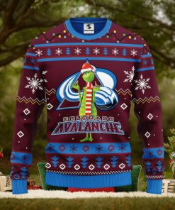 Colorado Avalanche Funny Grinch Christmas Ugly Sweater