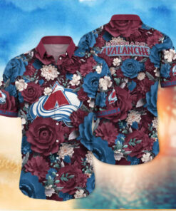 Colorado Avalanche Garden Bloom Hawaiian Shirt
