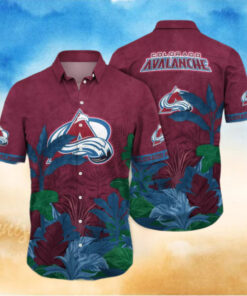 Colorado Avalanche Jungle Breeze Hawaiian Shirt