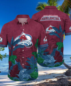 Colorado Avalanche Jungle Breeze Hawaiian Shirt