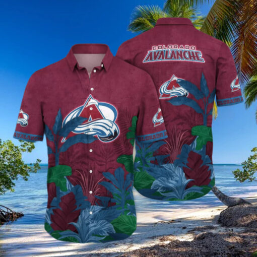 Colorado Avalanche Jungle Breeze Hawaiian Shirt