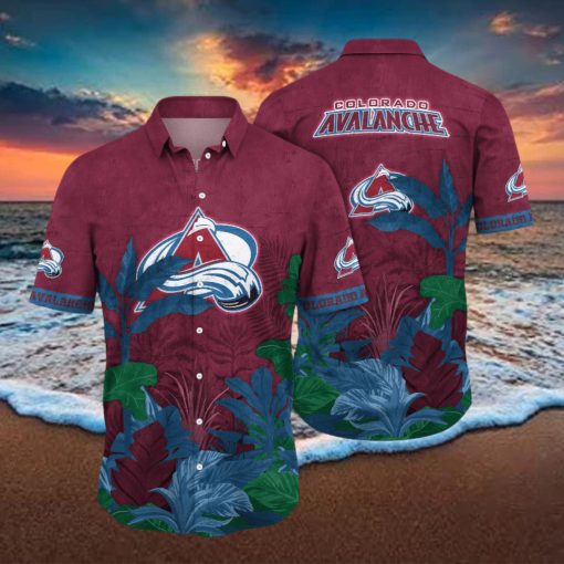 Colorado Avalanche NHL Hawaiian Shirt Golden Hour Aloha Shirt