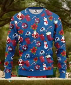 Colorado Avalanche Santa Claus Snowman Xmas Ugly Christmas Sweater Best Christmas Gift Ideas