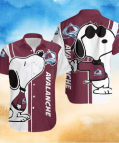 Colorado Avalanche Snoopy Chill Hawaiian Shirt