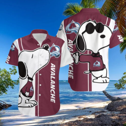 Colorado Avalanche Snoopy Chill Hawaiian Shirt