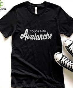 Colorado Avalanche Starter x NHL Black Ice Black Cross Check Shirt