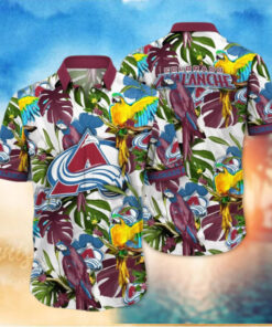 Colorado Avalanche Tropical Paradise Hawaiian Shirt