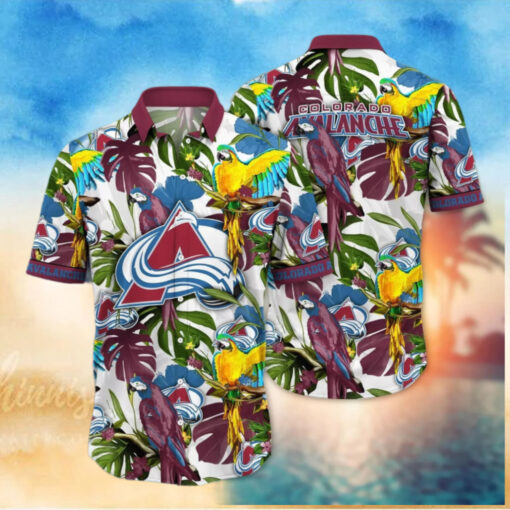 Colorado Avalanche Tropical Paradise Hawaiian Shirt