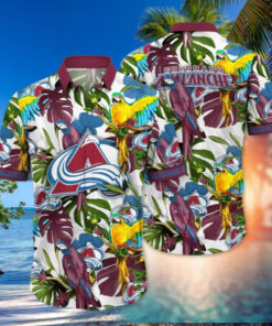 Colorado Avalanche Tropical Paradise Hawaiian Shirt