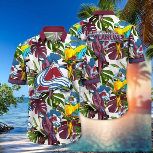 Colorado Avalanche Tropical Paradise Hawaiian Shirt
