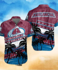 Colorado Avalanche Tropical Wave Hawaiian Shirt