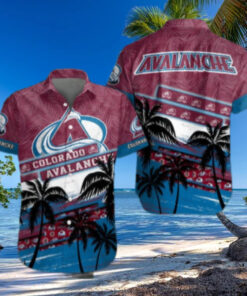 Colorado Avalanche Tropical Wave Hawaiian Shirt