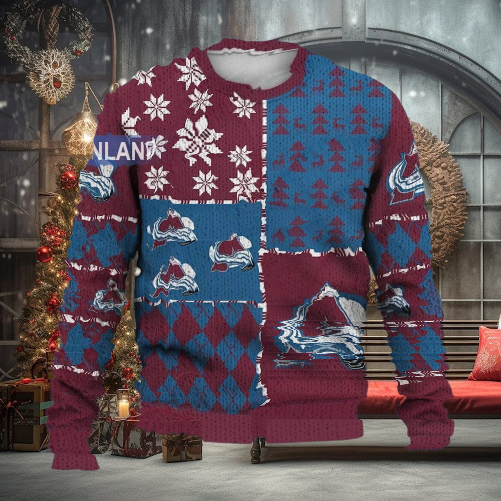 Colorado Avalanche Ugly Sweater Christmas, Ice Hockey NHL Colorado Avalanche Ugly Sweater Christmas, Ice Hockey NHL