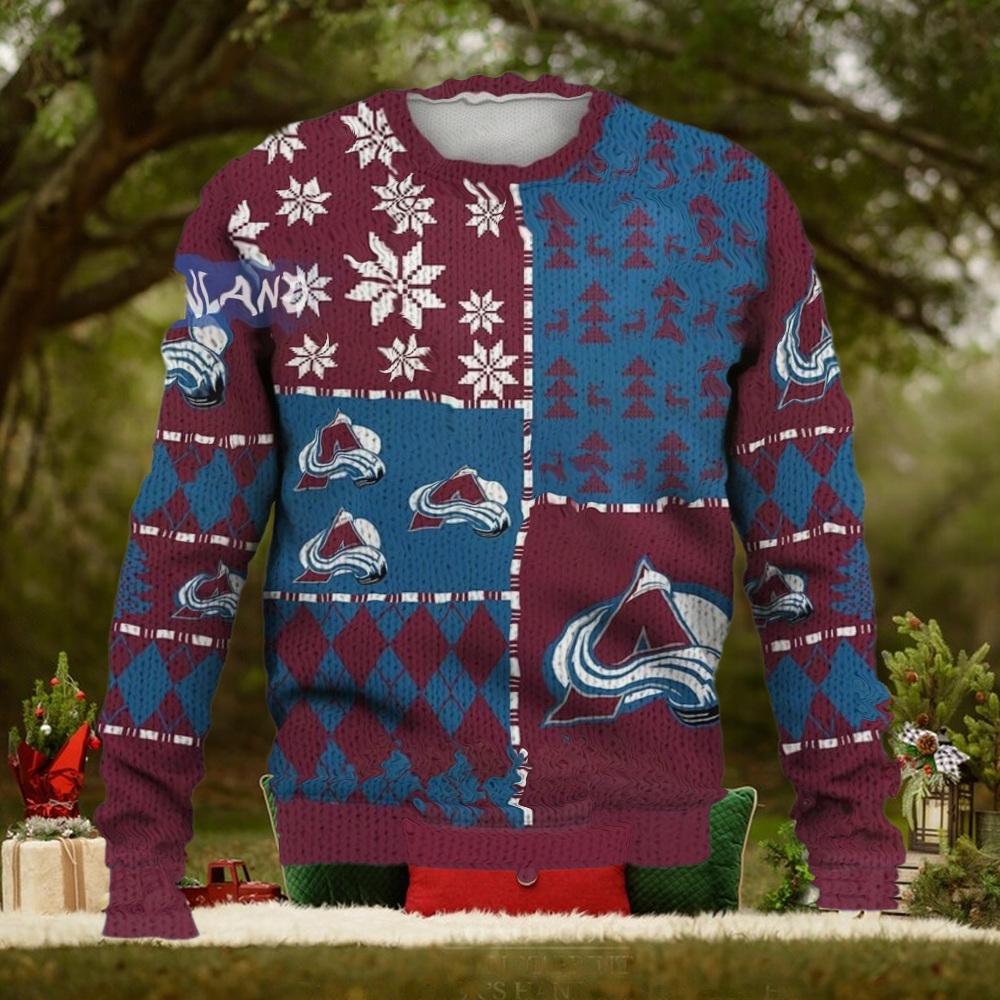 Colorado Avalanche Ugly Sweater Christmas, Ice Hockey NHL Colorado Avalanche Ugly Sweater Christmas, Ice Hockey NHL
