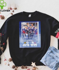 Colorado Avalanche just means more presented by Southwest 0 5 AVS win poster shirt