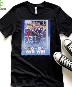 Colorado Avalanche just means more presented by Southwest 0 5 AVS win poster shirt