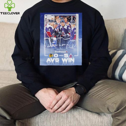 Colorado Avalanche just means more presented by Southwest 0 5 AVS win poster shirt