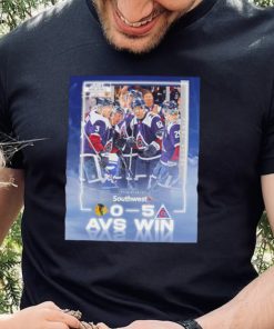 Colorado Avalanche just means more presented by Southwest 0 5 AVS win poster shirt