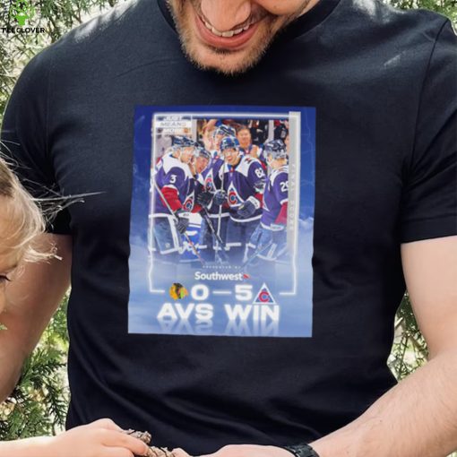 Colorado Avalanche just means more presented by Southwest 0 5 AVS win poster shirt