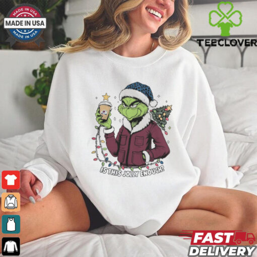 Colorado Avalanche x Santa Grinch Is This Jolly Enough Merry Christmas Shirt