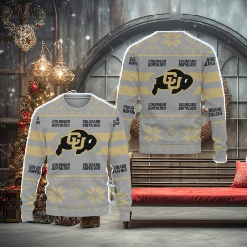 Colorado Buffaloes Custom New Uniforms For Fan Gear Knitted Christmas Sweater All Over Print