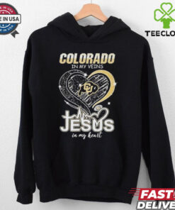 Colorado Buffaloes Football In My Veins Jesus In My Heart Shirt