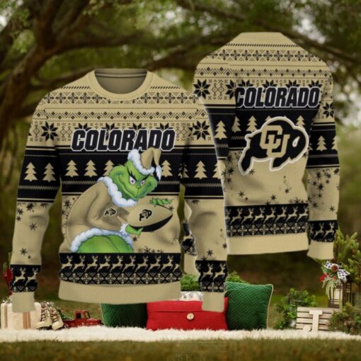 Colorado Buffaloes Grinch Ugly Christmas Sweater