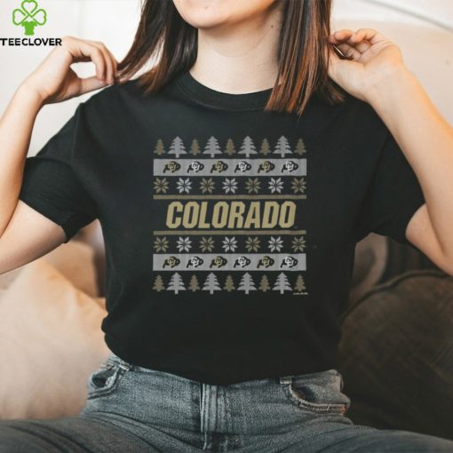 Colorado Buffaloes Holiday Christmas Tree T Shirt