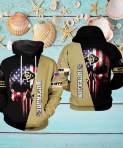 Colorado Buffaloes NCAA US Flag Skull 3D Printed Hoodie