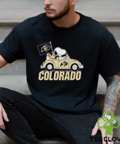 Colorado Buffaloes Peanuts Snoopy And Woodstock Drive Car On Gameday Football Shirt