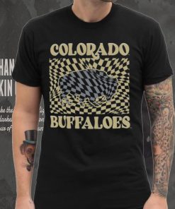 Colorado Buffaloes Women's Comfort Colors Checkered Mascot T Shirt