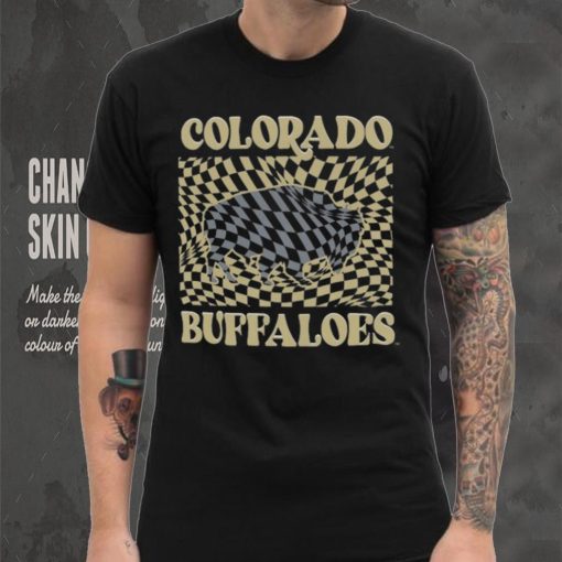 Colorado Buffaloes Women’s Comfort Colors Checkered Mascot T Shirt
