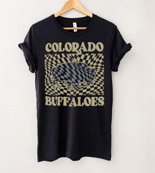 Colorado Buffaloes Women’s Comfort Colors Checkered Mascot T Shirt