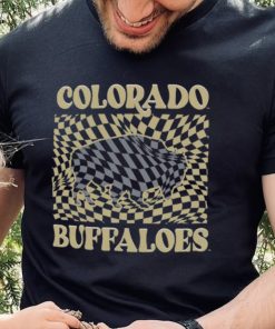 Colorado Buffaloes Women's Comfort Colors Checkered Mascot T Shirt