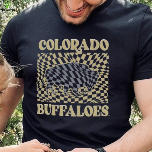 Colorado Buffaloes Women’s Comfort Colors Checkered Mascot T Shirt