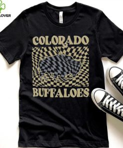 Colorado Buffaloes Women's Comfort Colors Checkered Mascot T Shirt