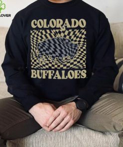 Colorado Buffaloes Women's Comfort Colors Checkered Mascot T Shirt