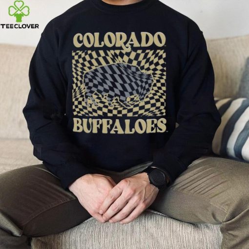 Colorado Buffaloes Women’s Comfort Colors Checkered Mascot T Shirt