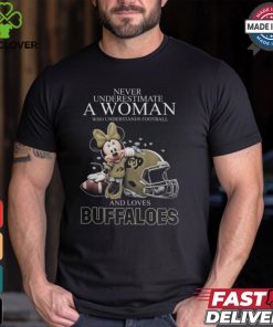 Colorado Buffaloes x Minnie Mouse Never Underestimate A Woman Who Understands Football And Loves Shirt