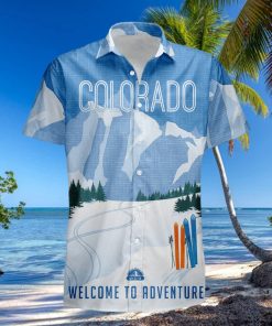 Colorado Retro Style Travel Summer 3D Hawaiian Shirt Gift For Men And Women Fans