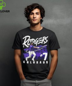 Colorado Rockies Brendan Rodgers 7 Relentless Spirit Grunge T Shirt