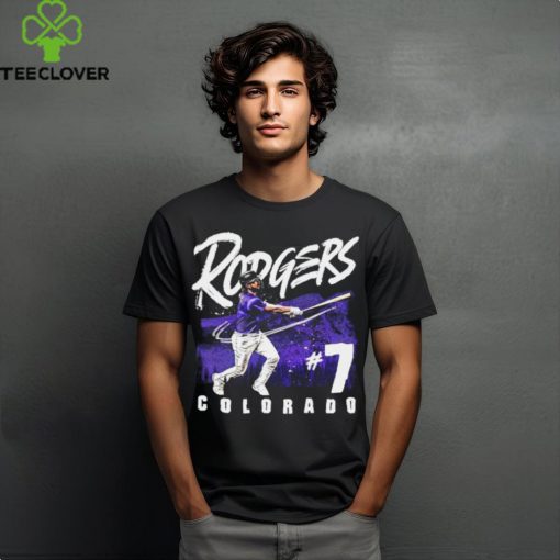 Colorado Rockies Brendan Rodgers 7 Relentless Spirit Grunge T Shirt