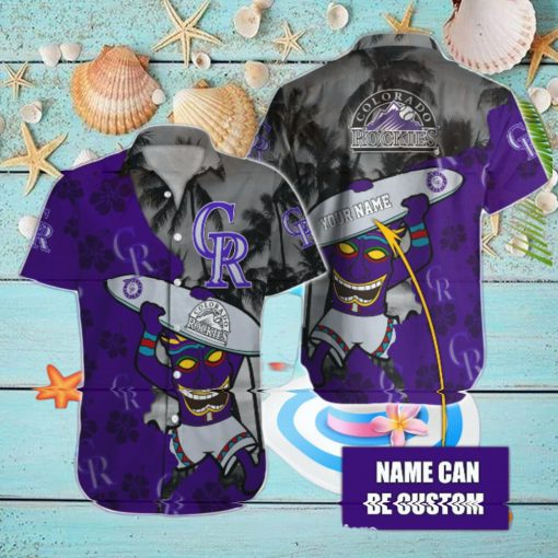 Colorado Rockies Custom Name 3D Full Print Hawaiian Shirt