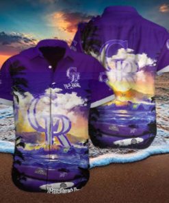 Colorado Rockies Custom Name Casual All Over Printed Hawaiian Shirt